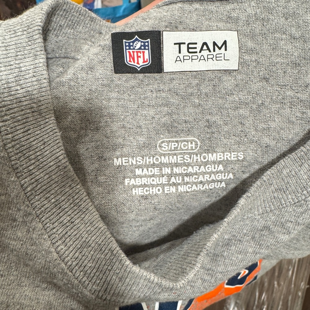 Team NFL Denver Broncos Football Gray T Shirt Mens Small S - Picture 5 of 6